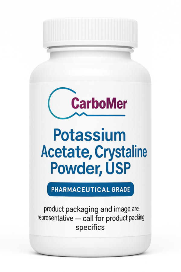 Potassium Acetate, Crystalline Powder, USP